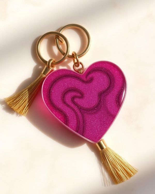 Glitter Resin Keychain